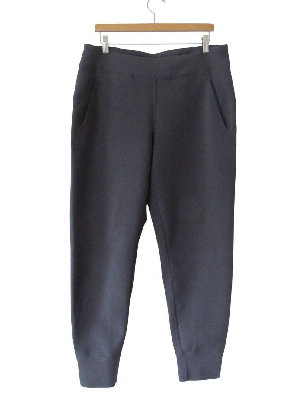 Lululemon Embrace The Space Pants 12 Blue Gray Spacer Sweat Wicking office